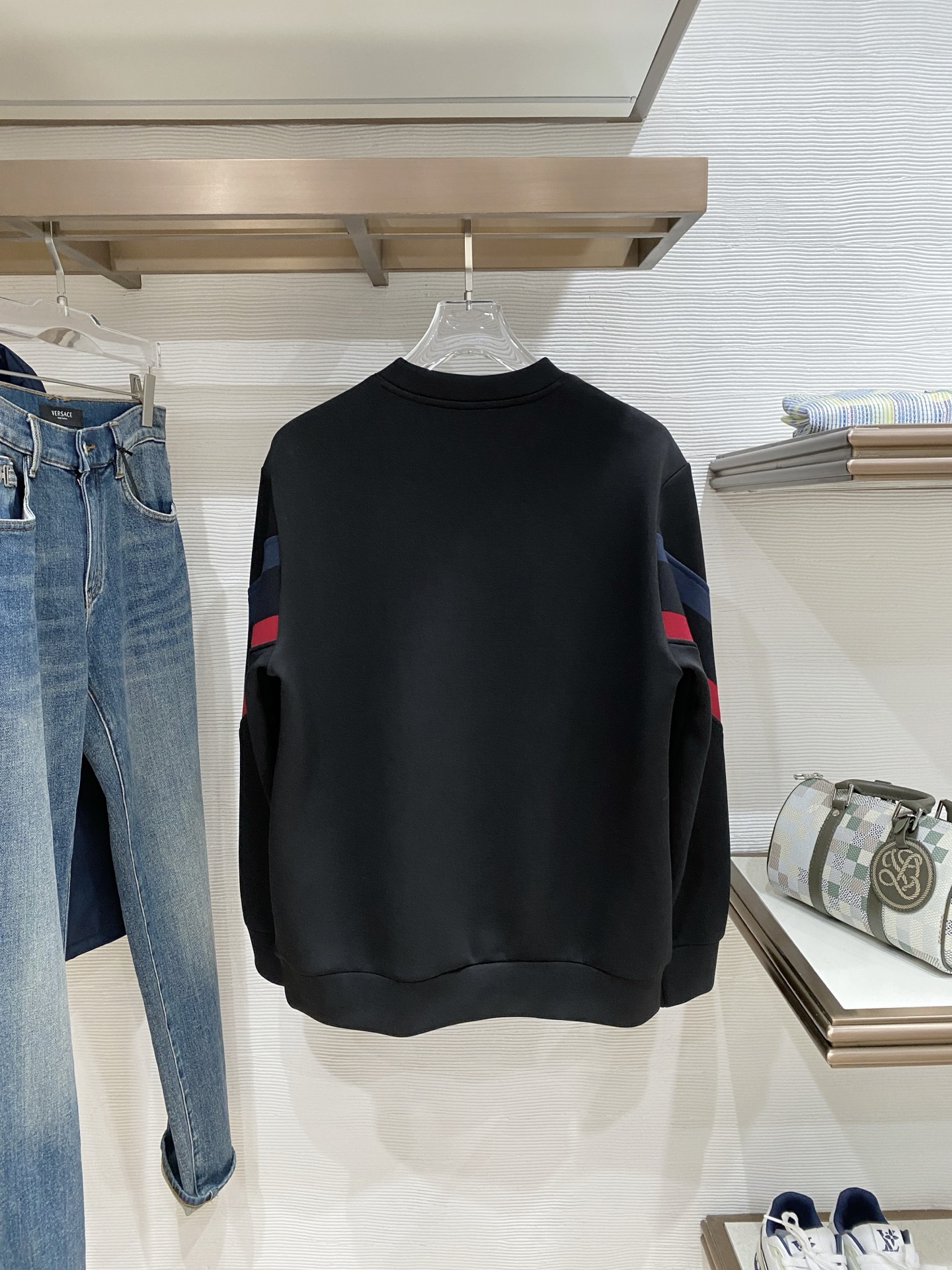 Moncler Hoodie Wool Black Slim Fit M-l-xl
