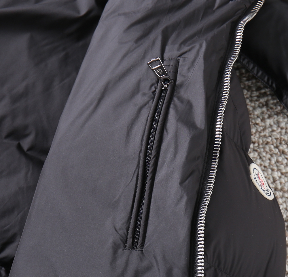 Moncler Couple Down Jacket Goose Down Black Hooded S-m-xl