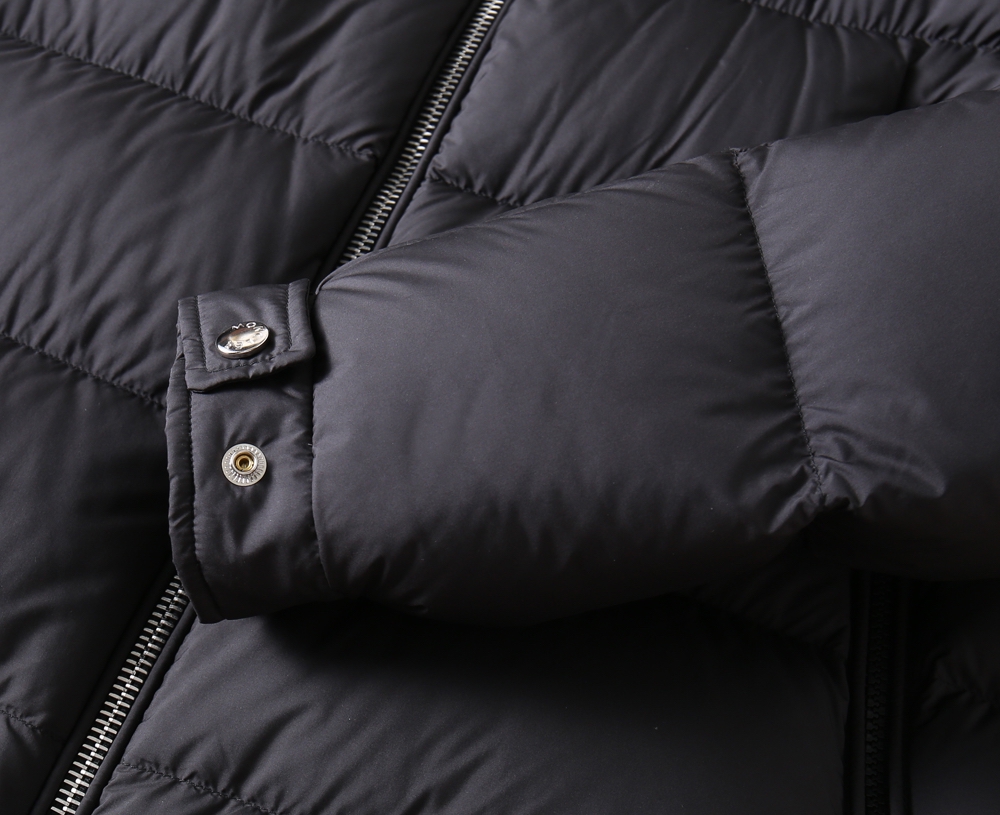 Moncler Couple Down Jacket Goose Down Black Hooded S-m-xl