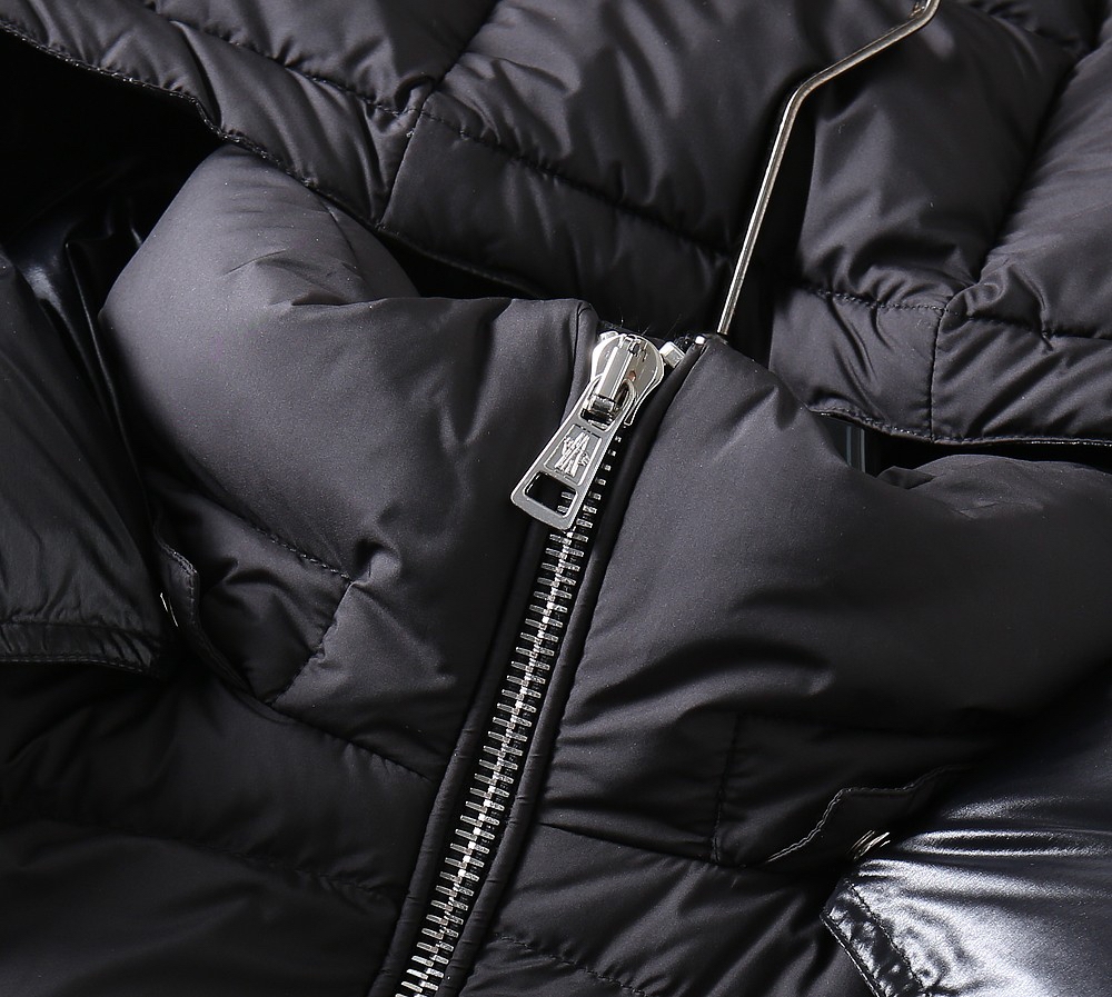 Moncler Couple Down Jacket Goose Down Black Hooded S-m-xl
