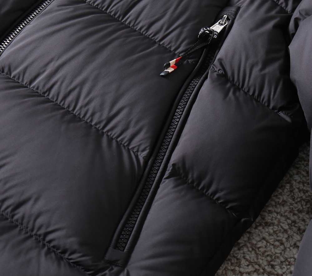Moncler Couple Down Jacket Goose Down Black Hooded S-m-xl