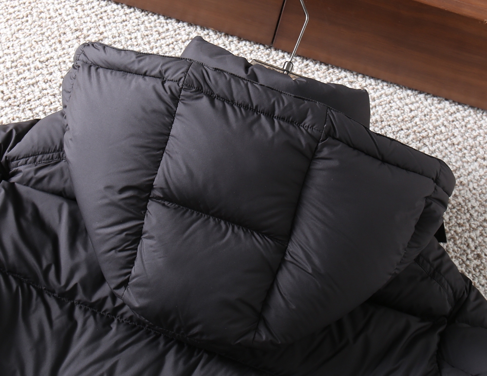 Moncler Couple Down Jacket Goose Down Black Hooded S-m-xl