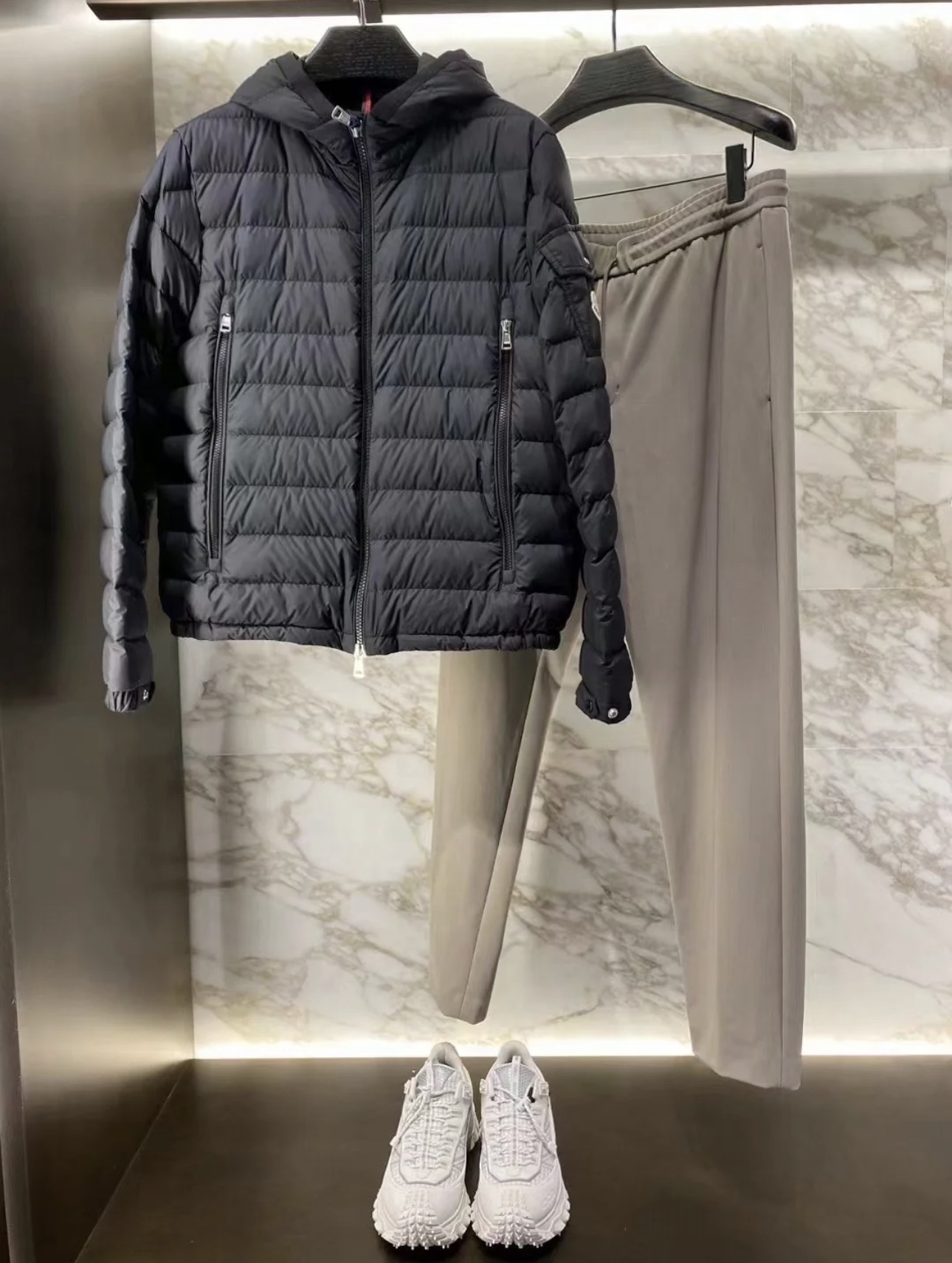 Moncler Male Down Jacket Hooded M-l