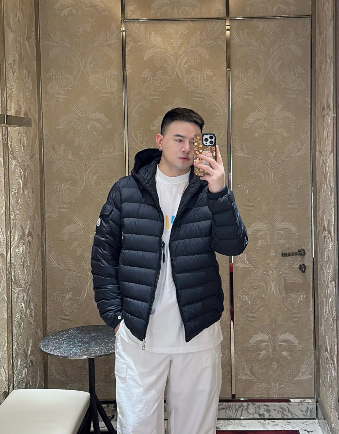 Moncler Male Down Jacket Hooded M-l