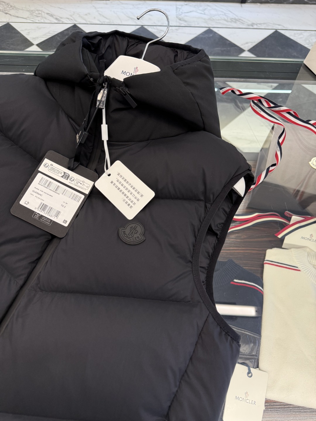 Moncler Male Down Vest Hooded S-m-l