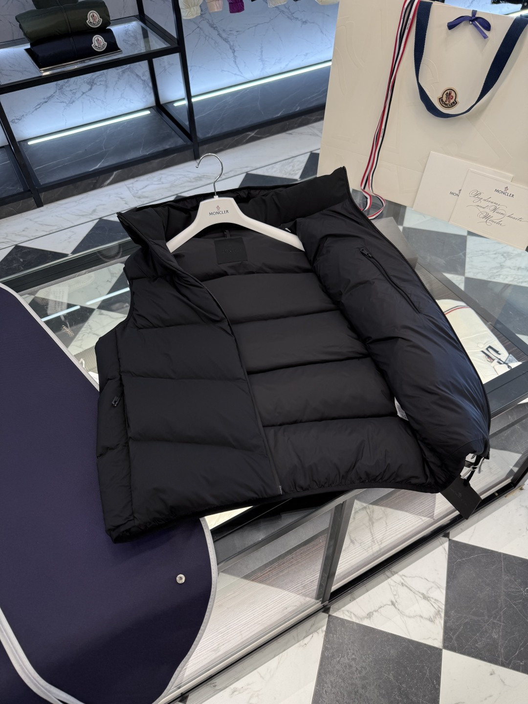 Moncler Male Down Vest Hooded S-m-l