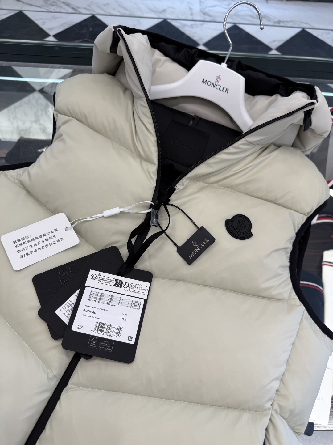 Moncler Male Down Vest Hooded S-m-l