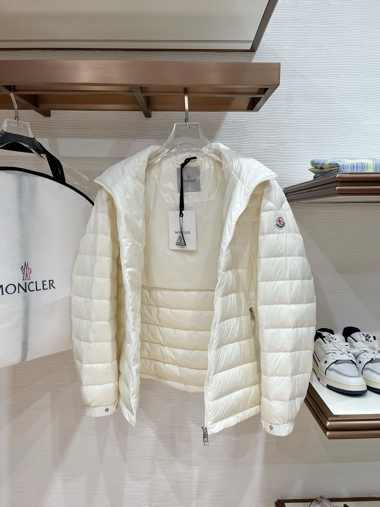Moncler Couple Basic Clothing White Duck Down M-l-xxxl