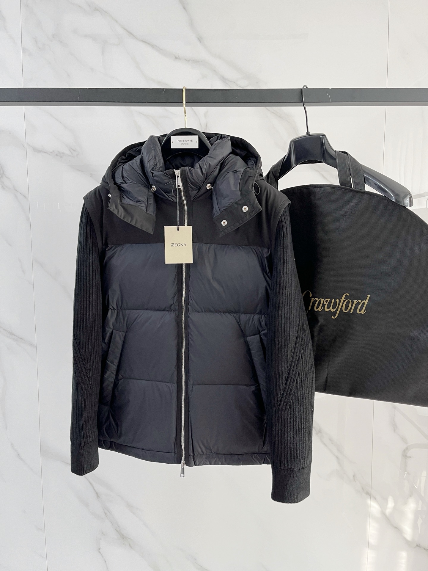 Ermenegildo Zegna Couple Down Jacket Knitted M-xxxl