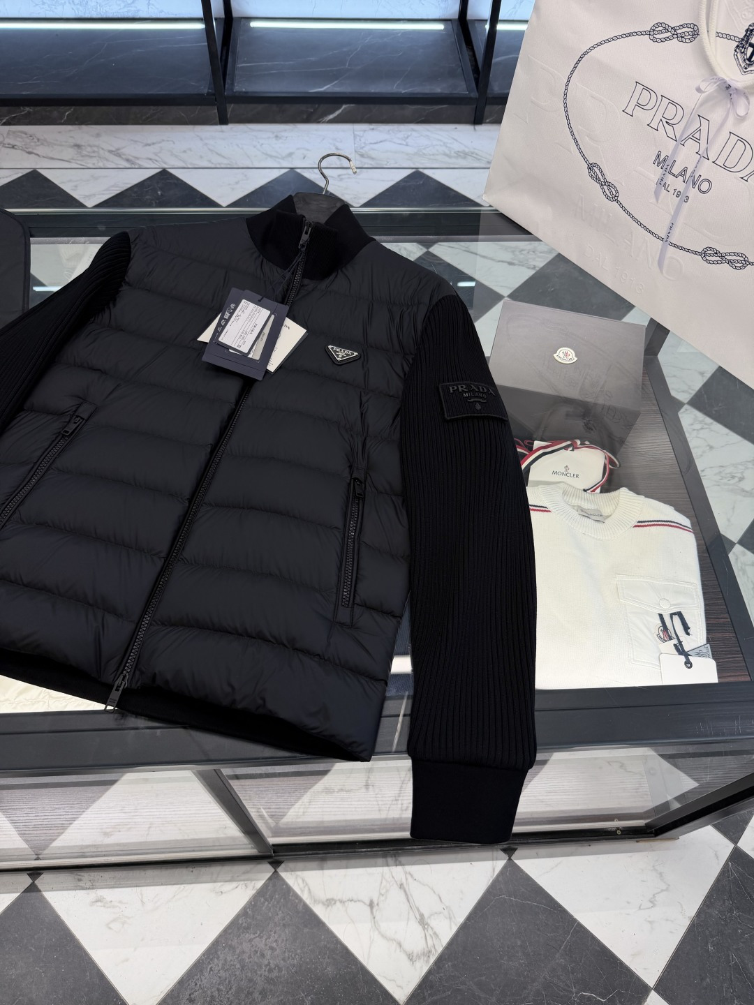 Prada Down Jacket Knitted