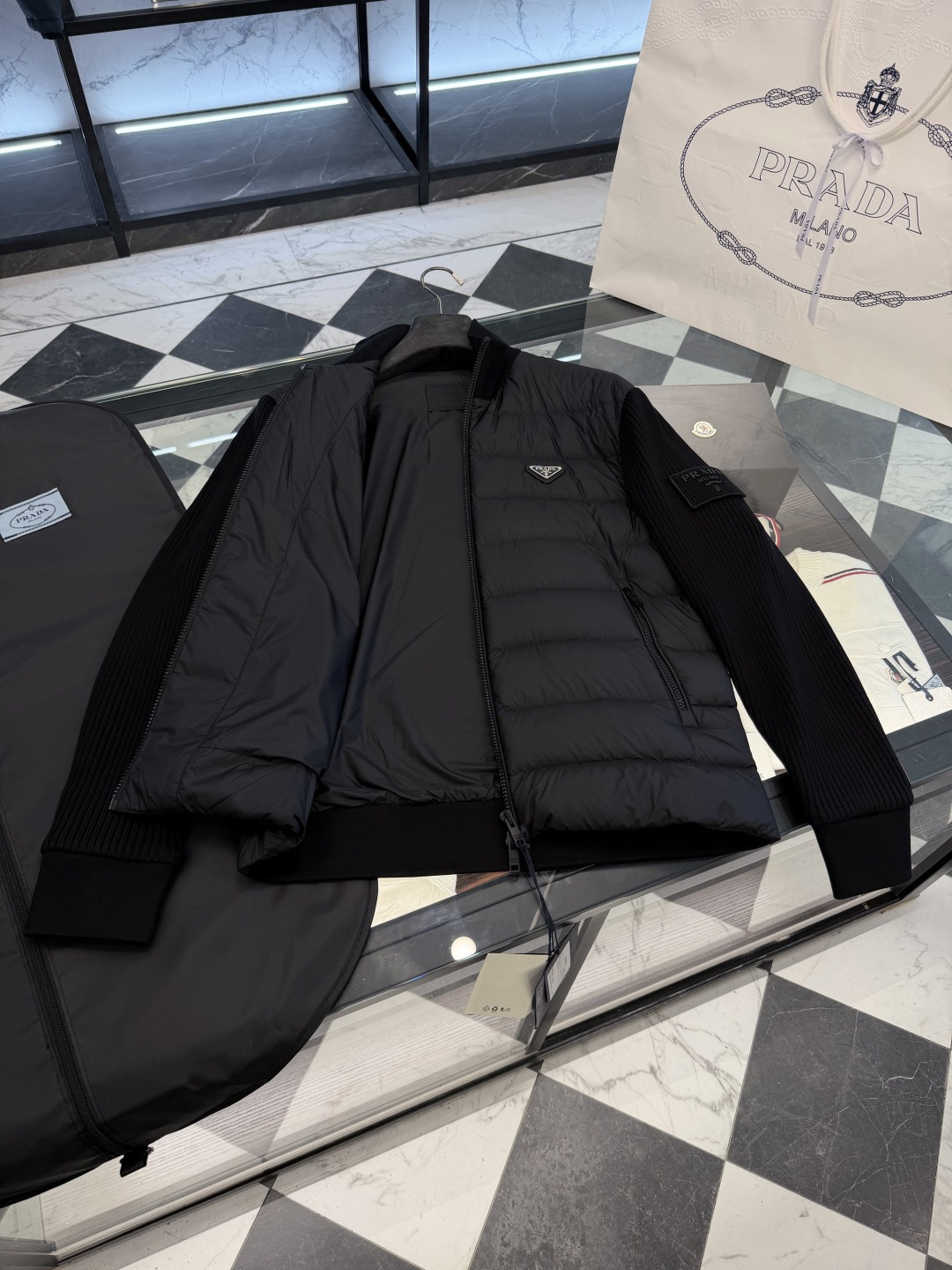 Prada Down Jacket Knitted