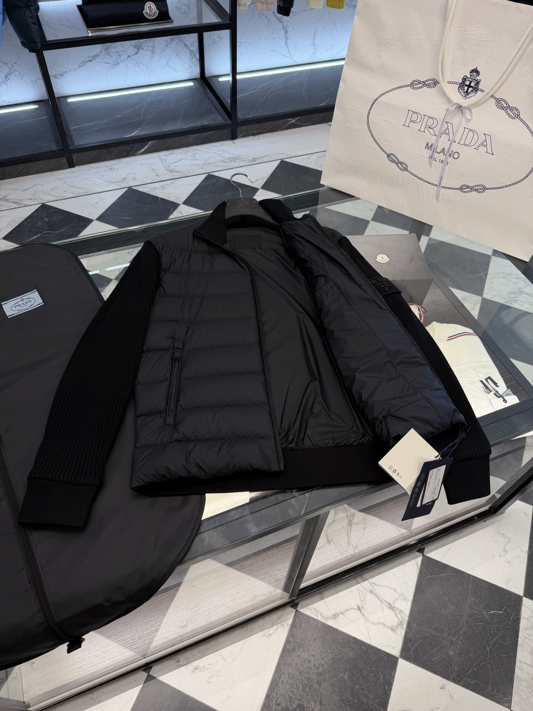 Prada Down Jacket Knitted