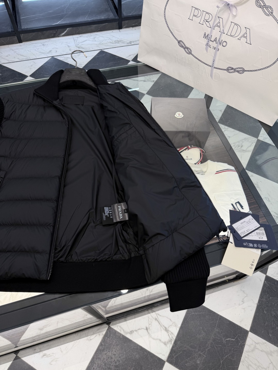 Prada Down Jacket Knitted