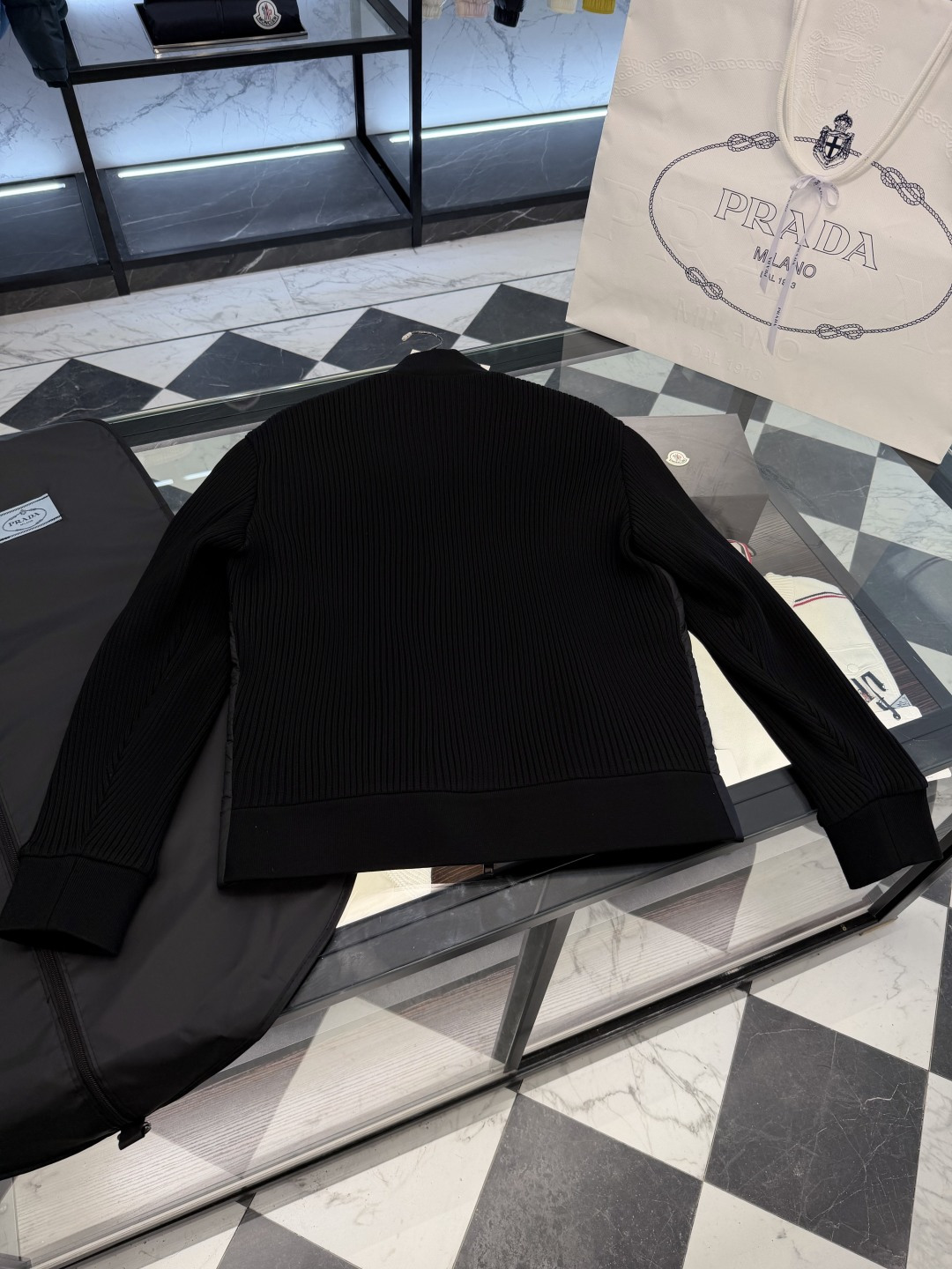 Prada Down Jacket Knitted