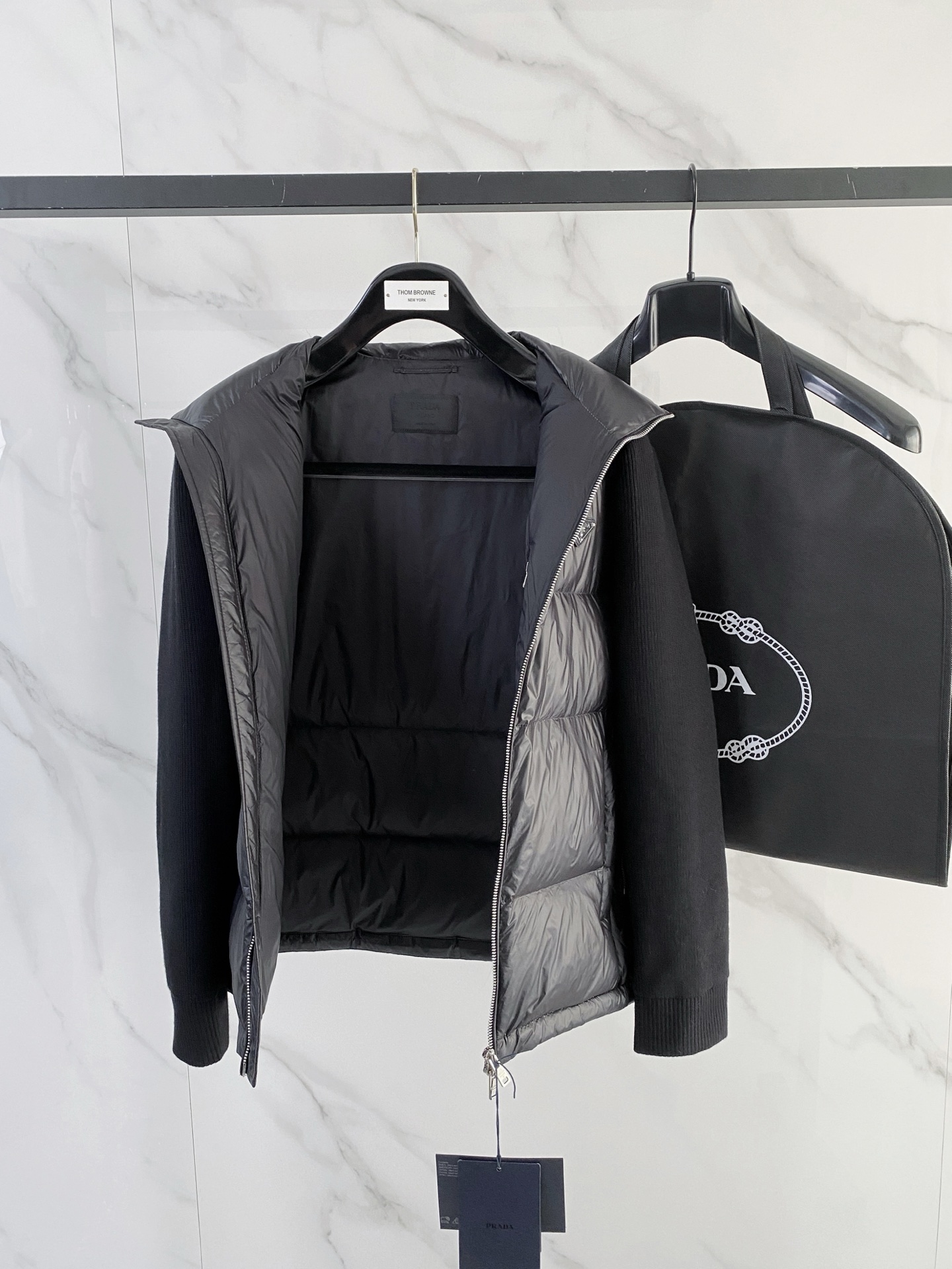 Prada Couple Down Jacket Knitted