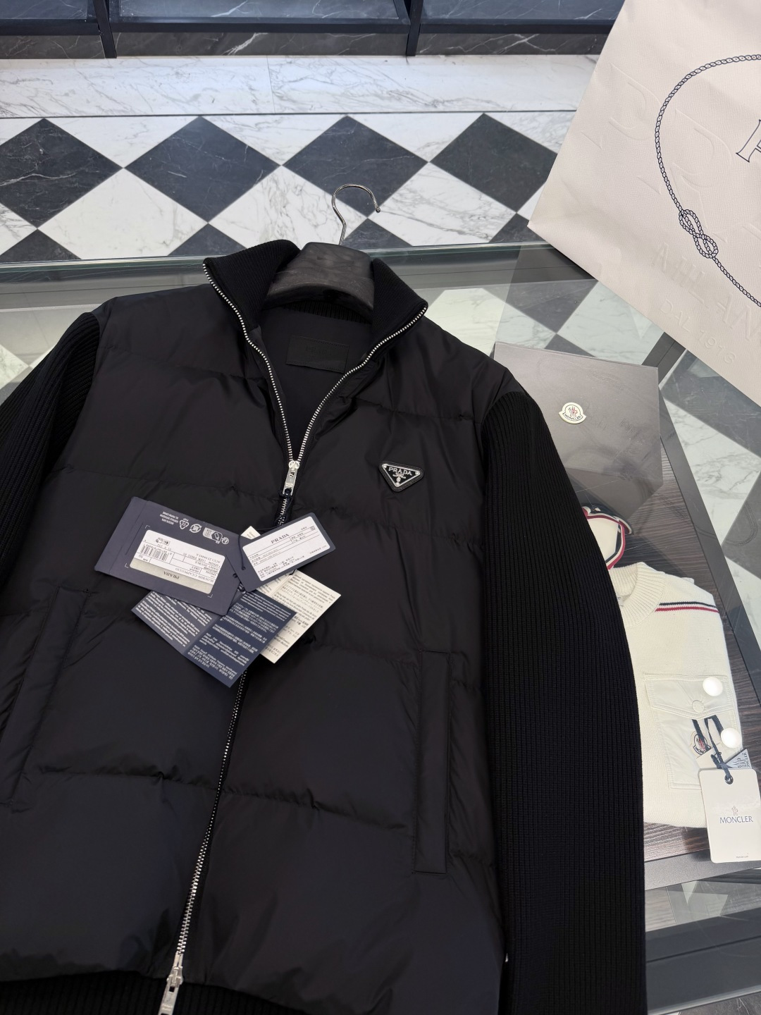 Prada Down Jacket Knitted L