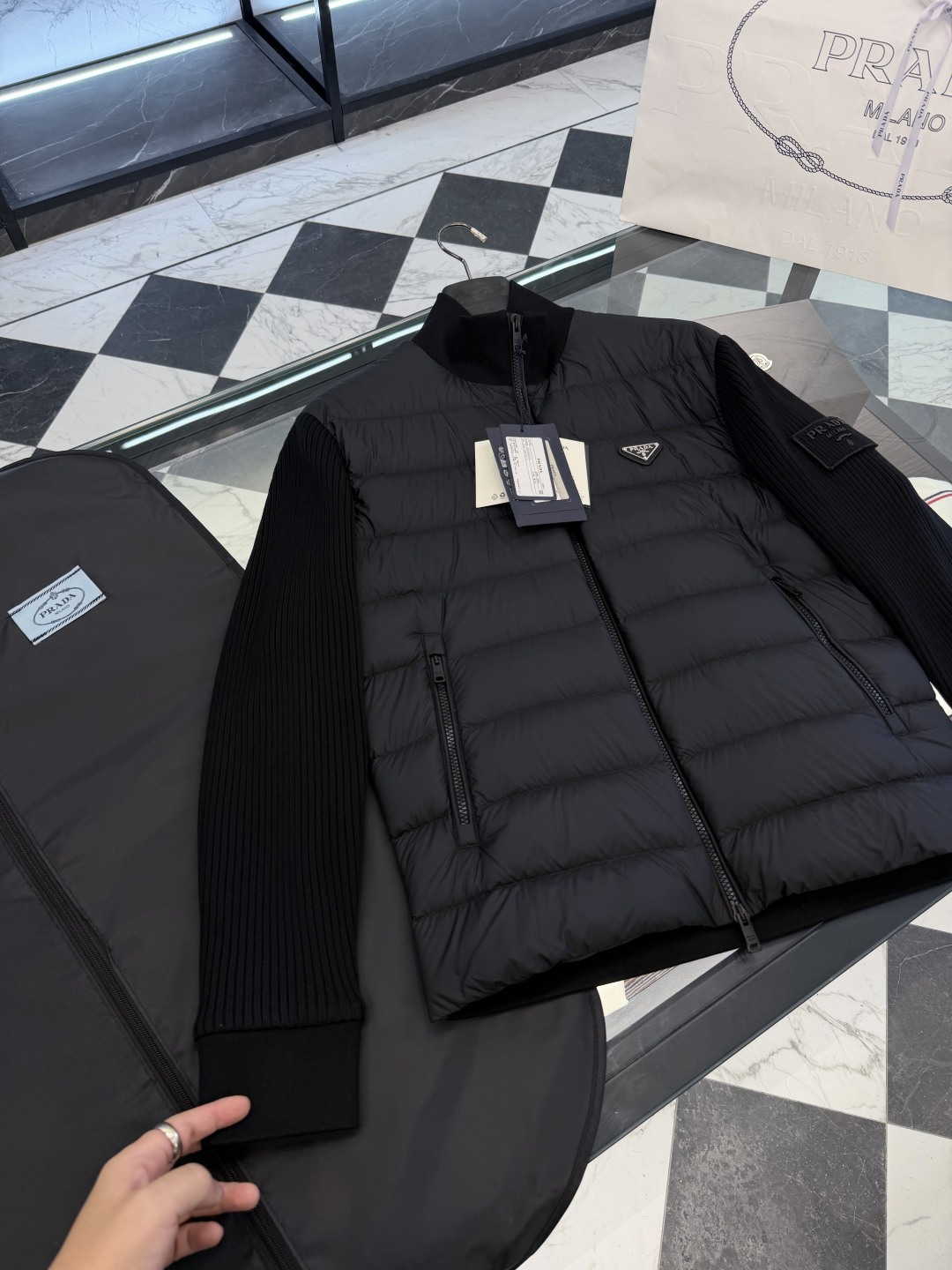 Prada Down Jacket Knitted