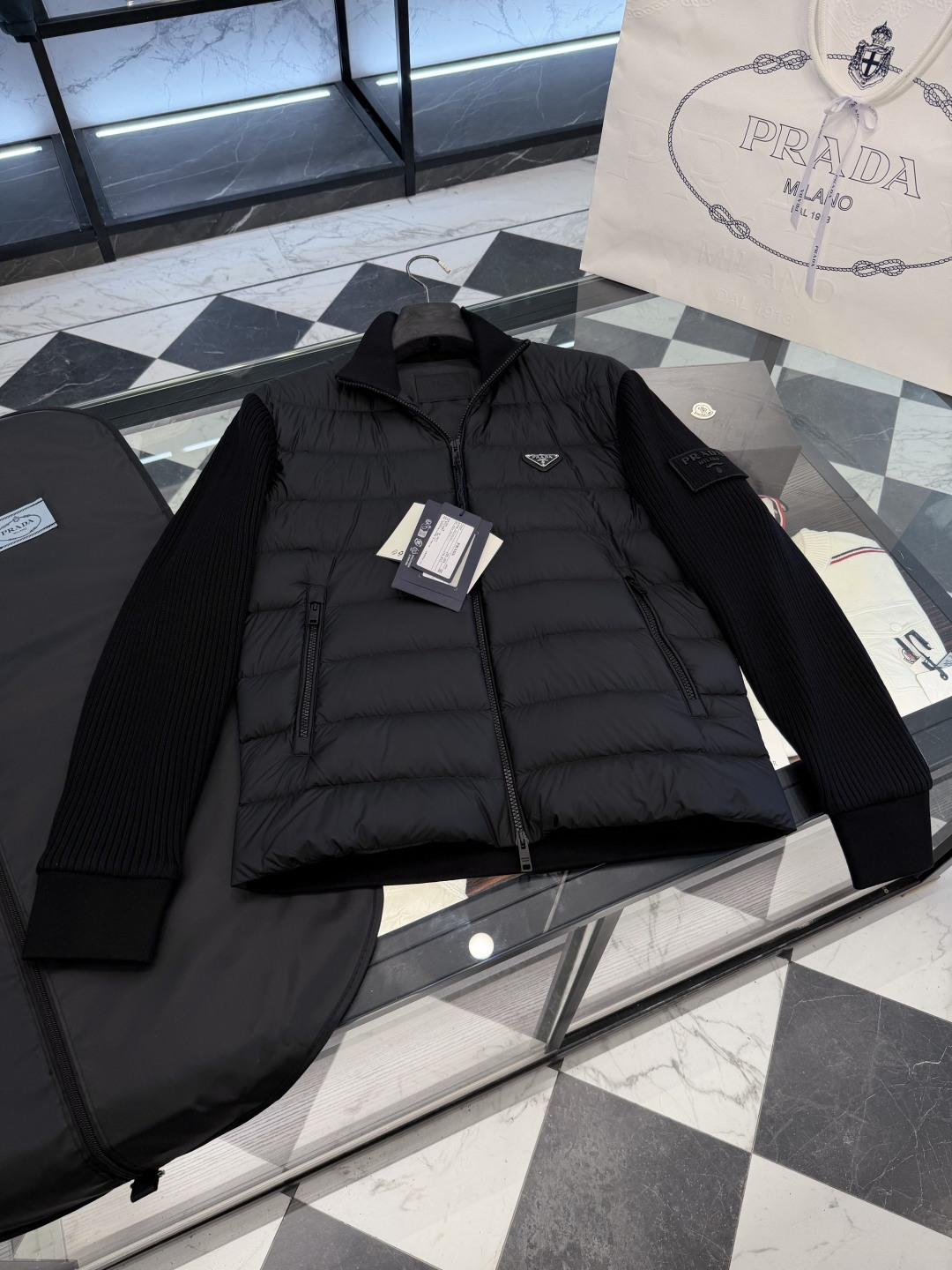 Prada Down Jacket Knitted