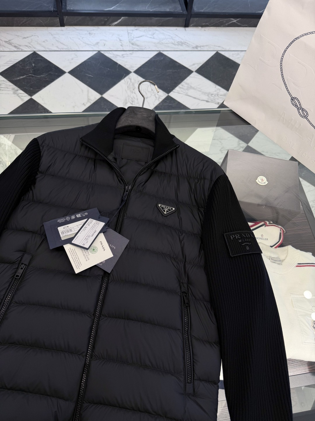 Prada Down Jacket Knitted