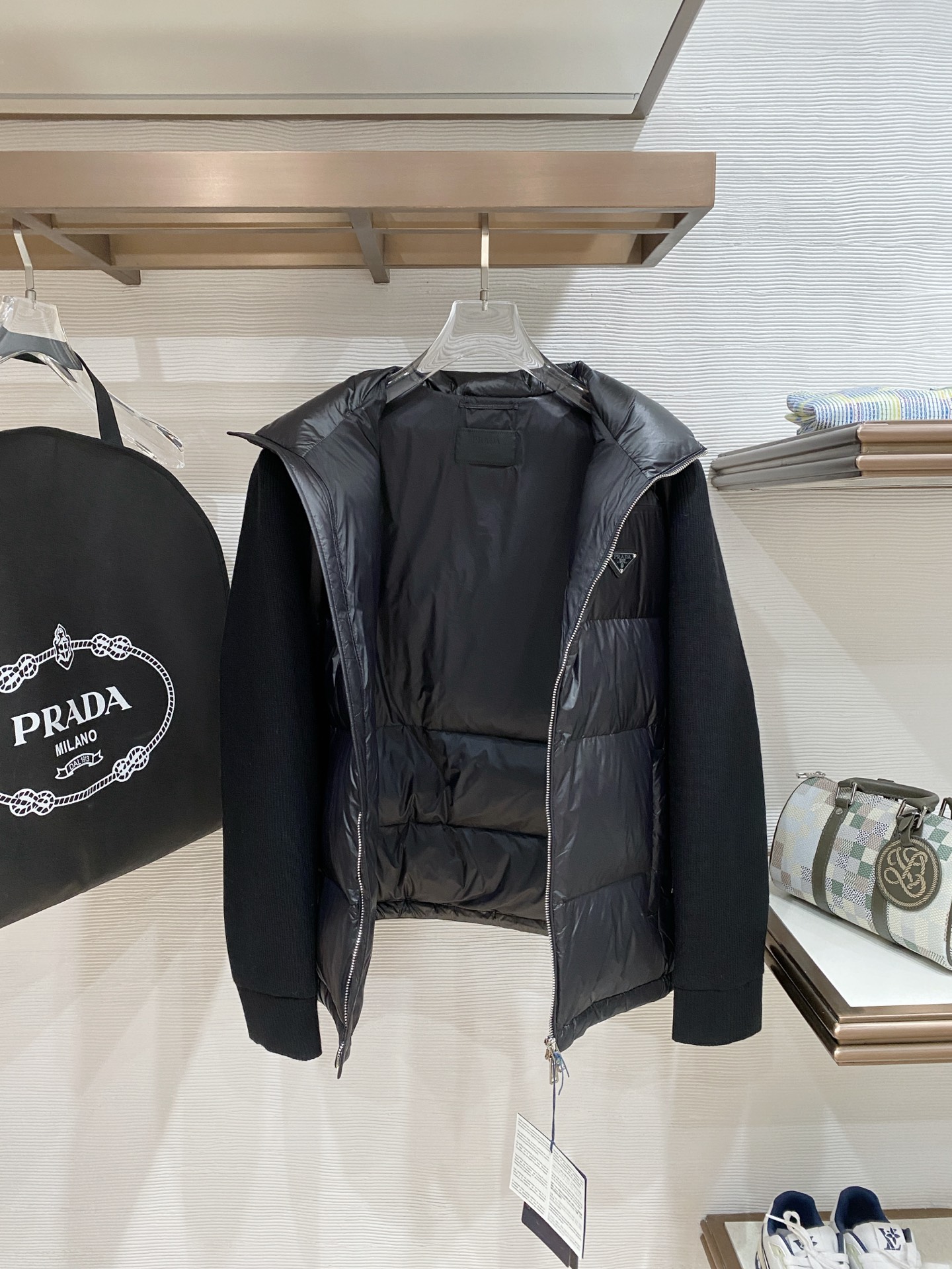 Prada Couple Down Jacket Knitted