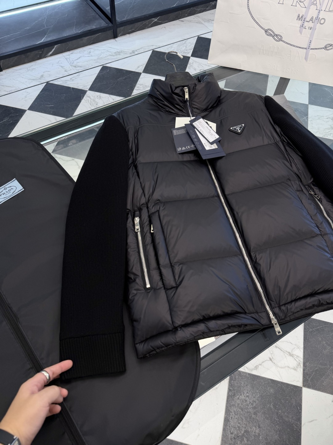 Prada Down Jacket Knitted