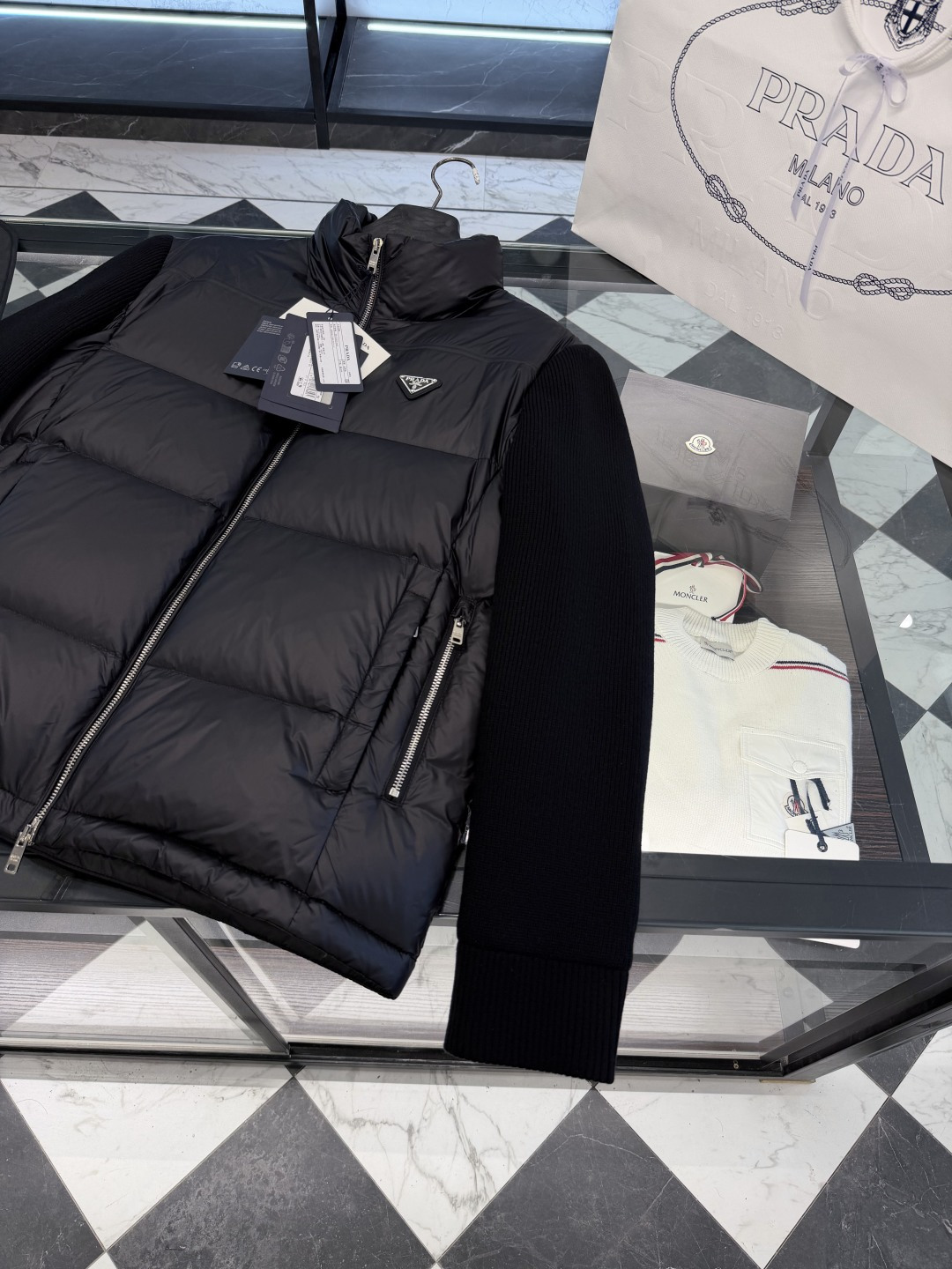 Prada Down Jacket Knitted