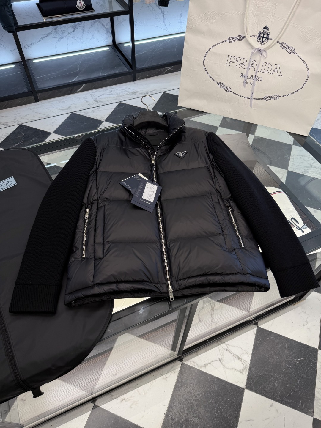 Prada Down Jacket Knitted