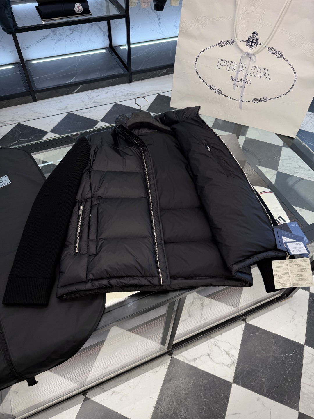 Prada Down Jacket Knitted