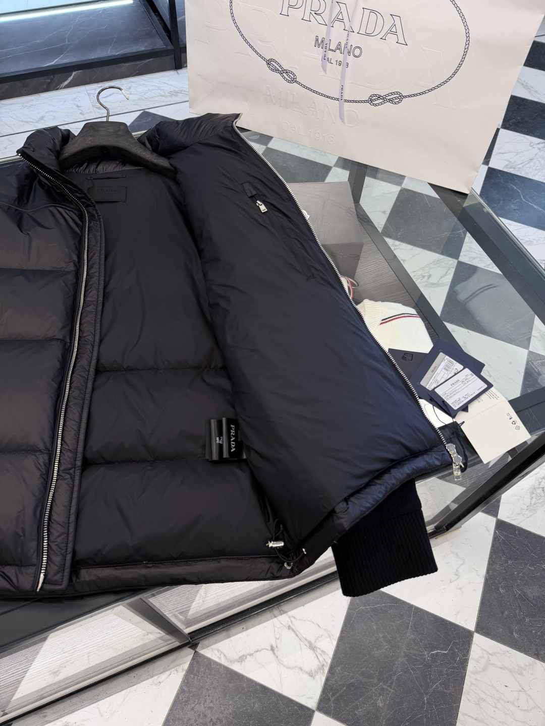 Prada Down Jacket Knitted