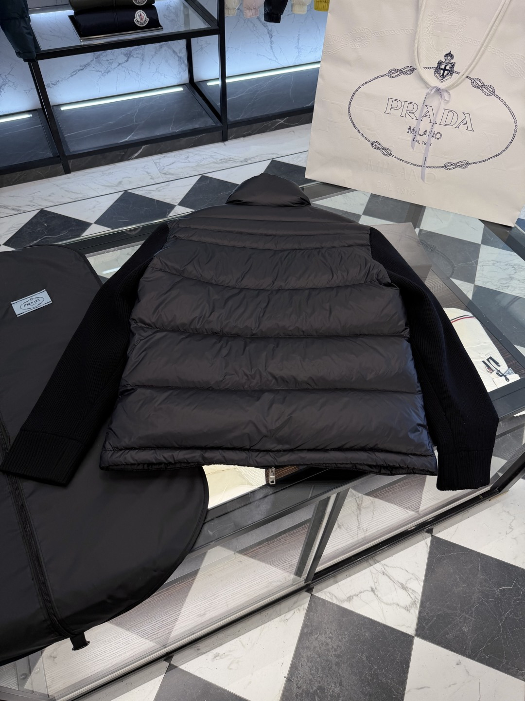 Prada Down Jacket Knitted
