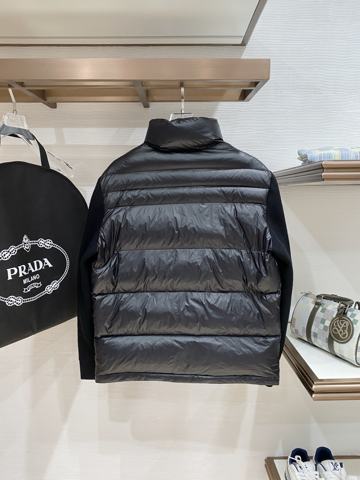 Prada Couple Down Jacket Knitted