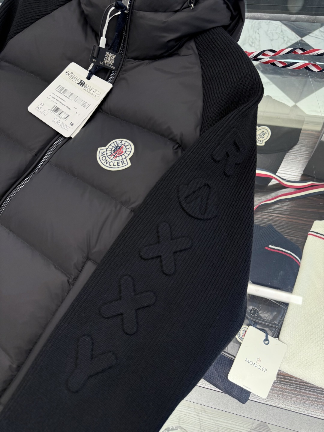 Moncler Female Down Jacket Knitted Hooded S-m-l