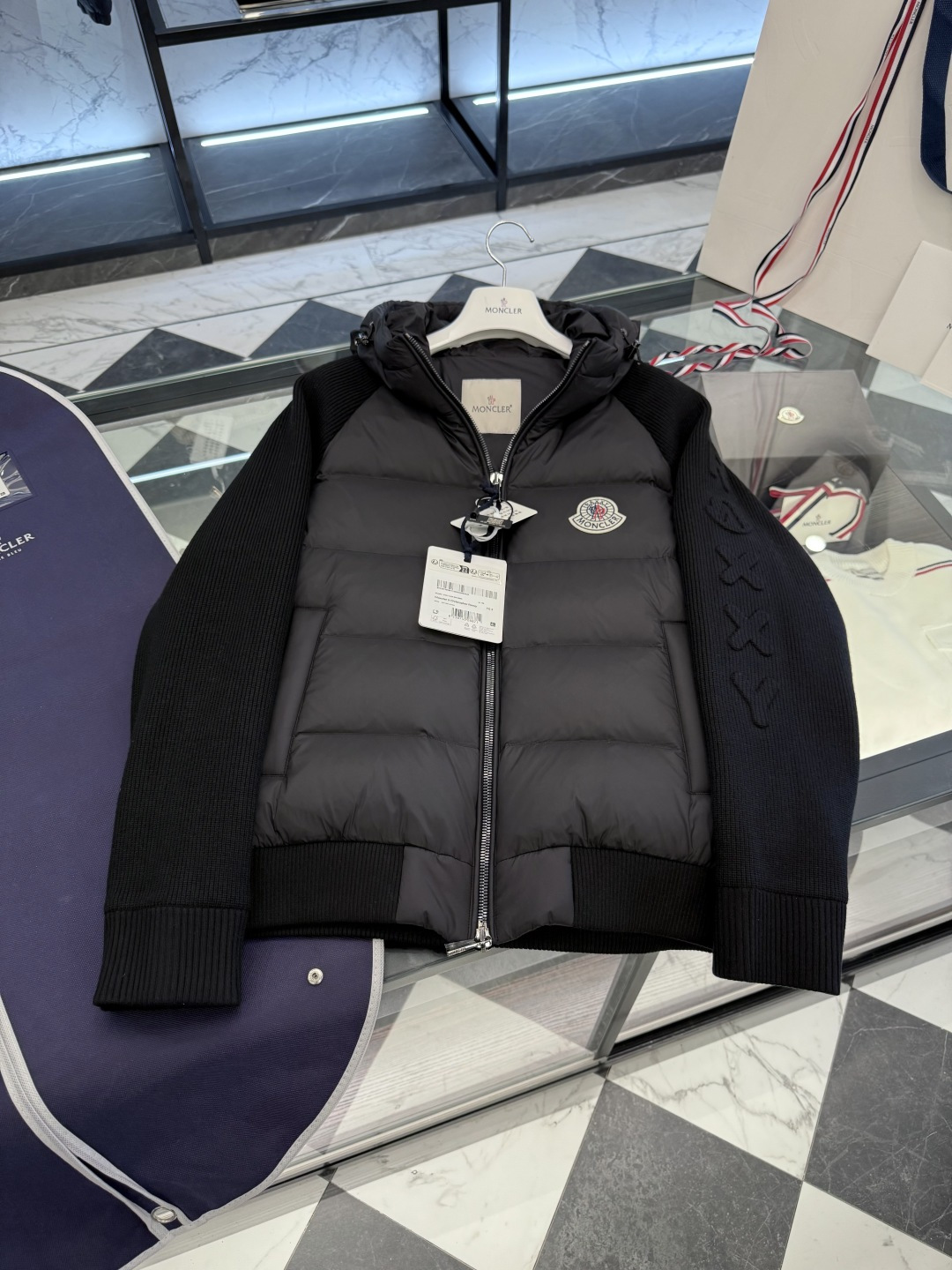 Moncler Female Down Jacket Knitted Hooded S-m-l