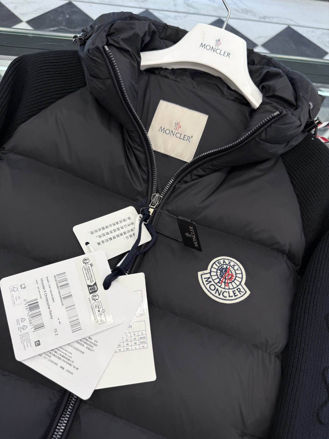 Moncler Female Down Jacket Knitted Hooded S-m-l