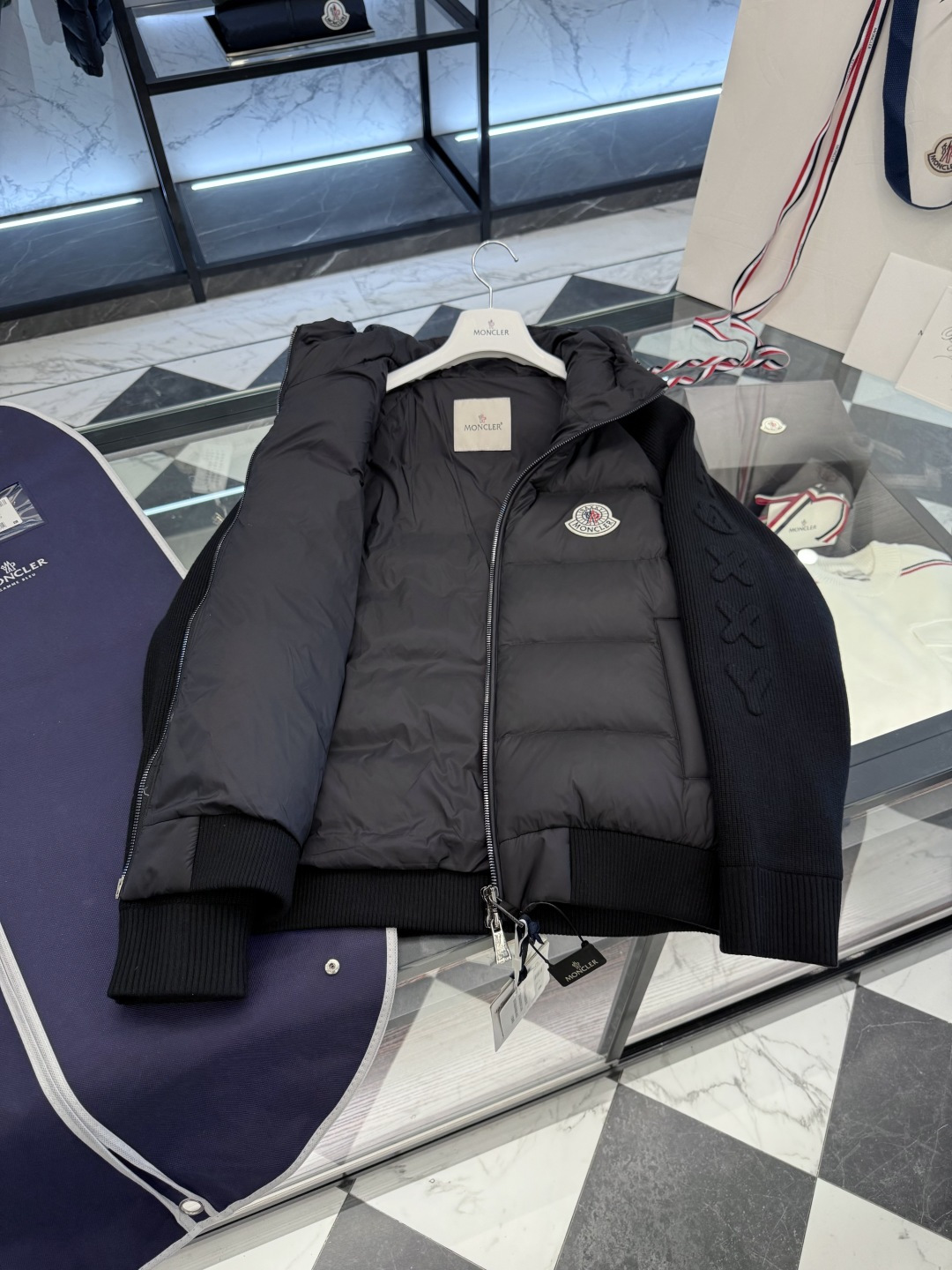 Moncler Female Down Jacket Knitted Hooded S-m-l