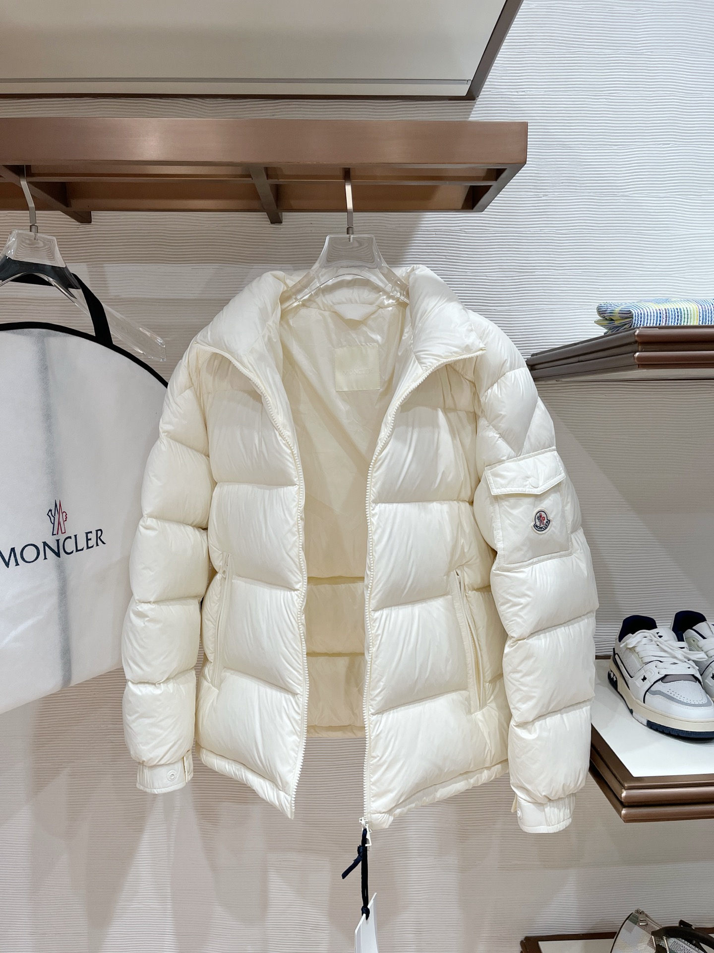 Moncler Couple Basic Clothing White Duck Down M-l-xxxl