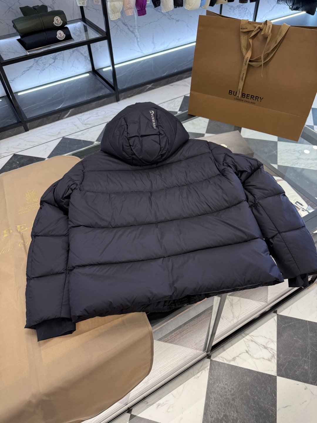 Burberry Down Jacket Hooded L