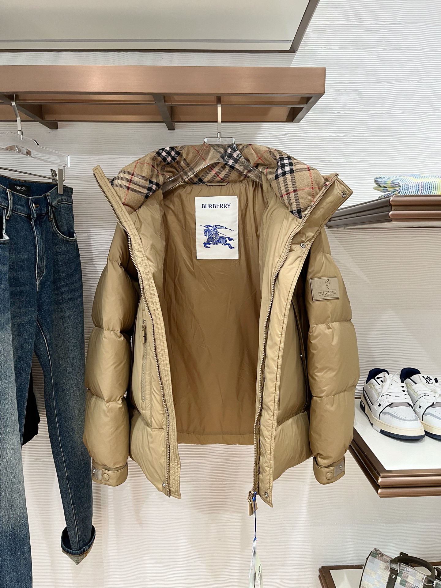 Burberry Couple Basic Clothing White Duck Down L-xxxl
