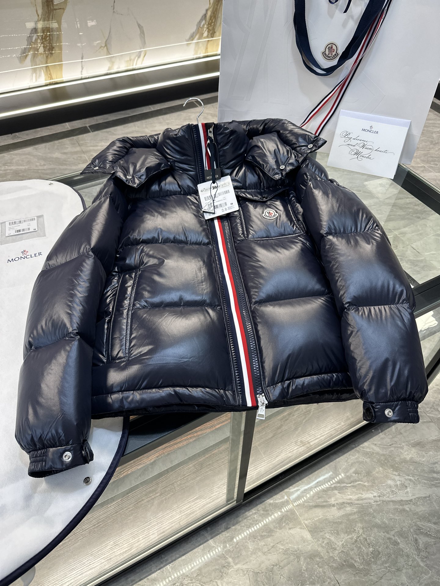Moncler Basic Clothing Blue M-l