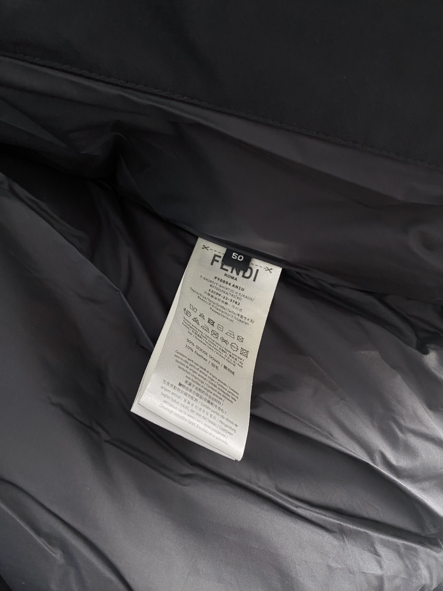 Fendi Male Down Jacket Slim Fit