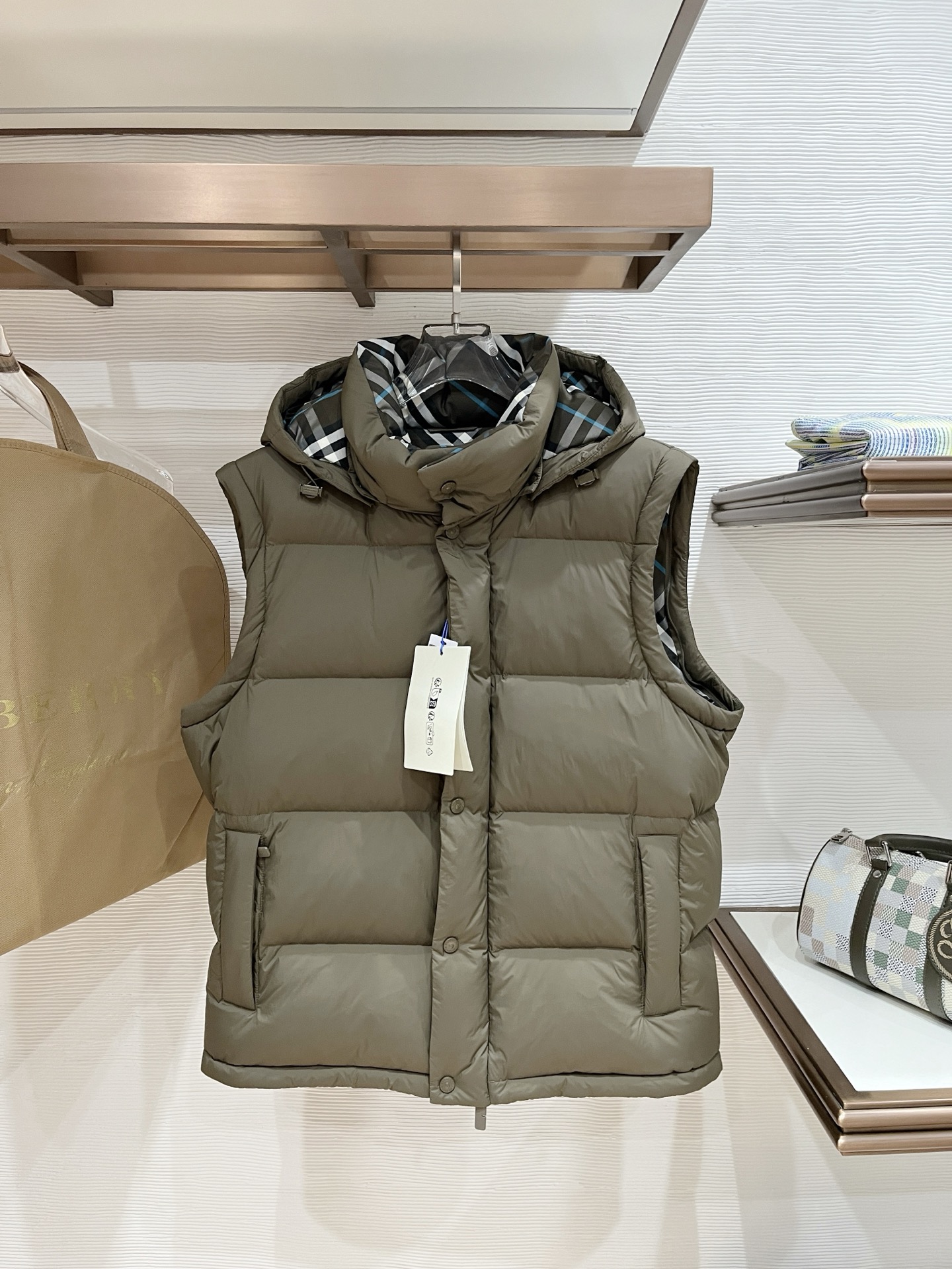 Burberry Couple Basic Clothing White Duck Down L-xxxl