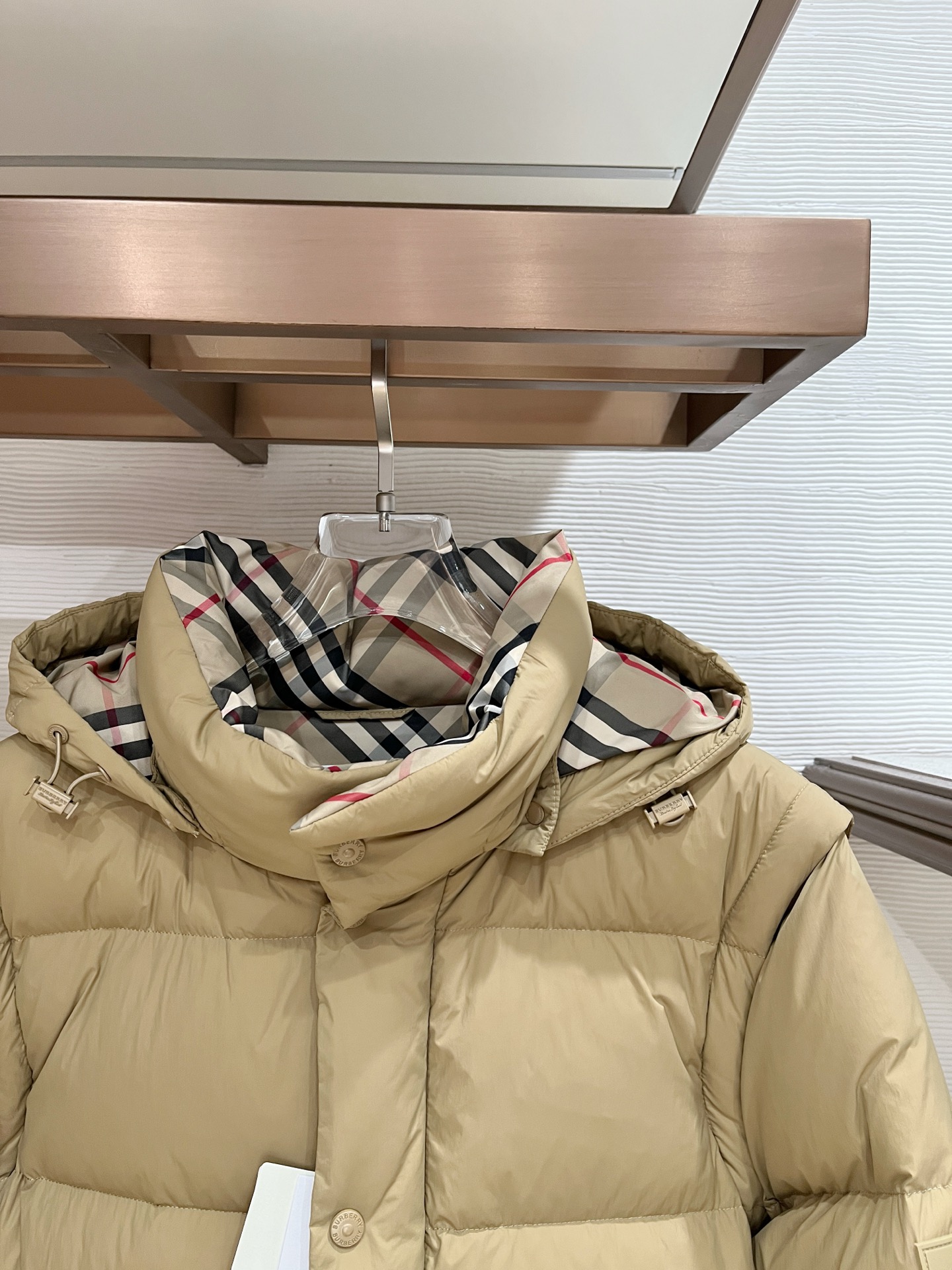 Burberry Couple Basic Clothing White Duck Down M-xxxl