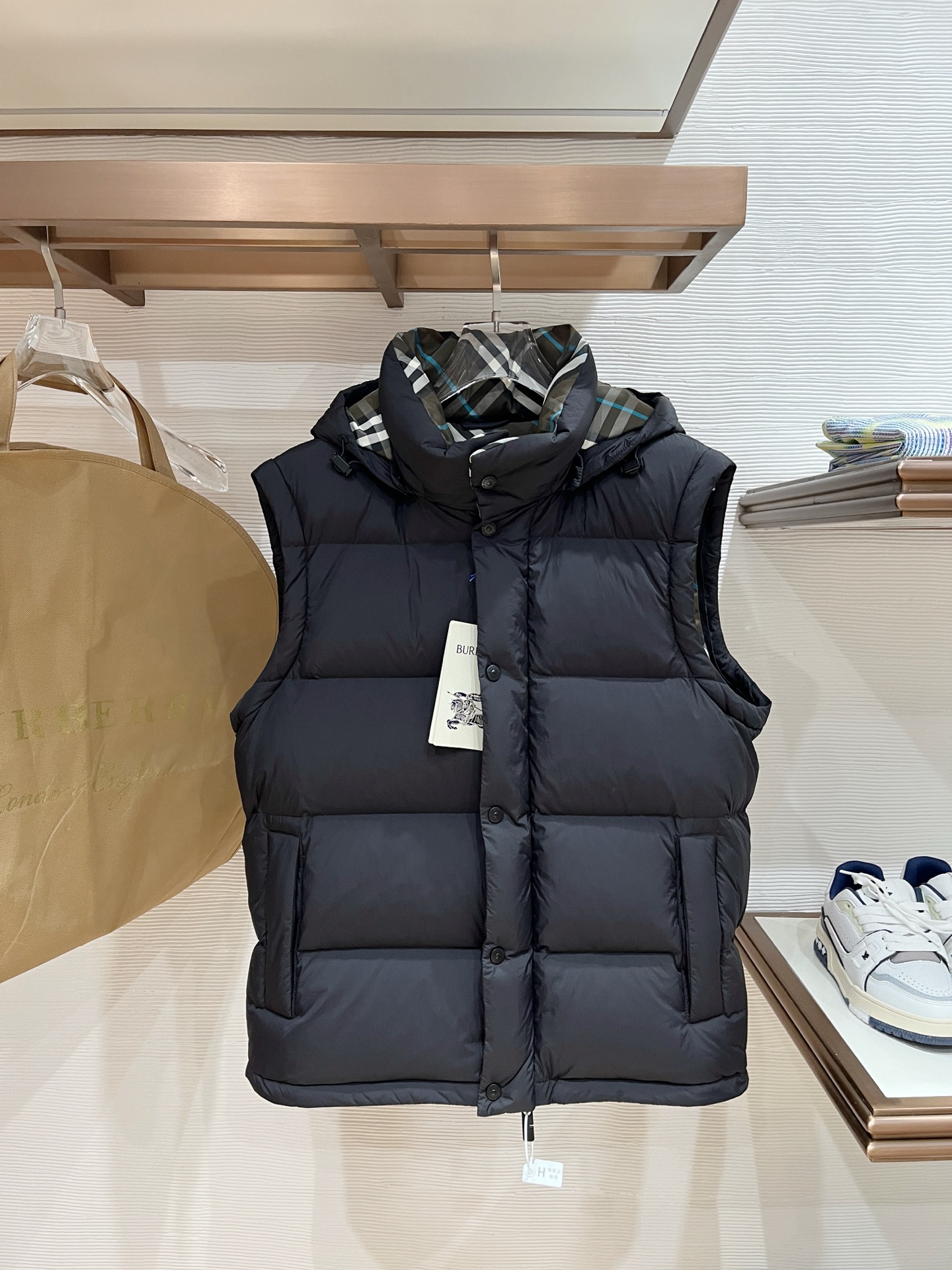 Burberry Couple Basic Clothing White Duck Down M-xxxl
