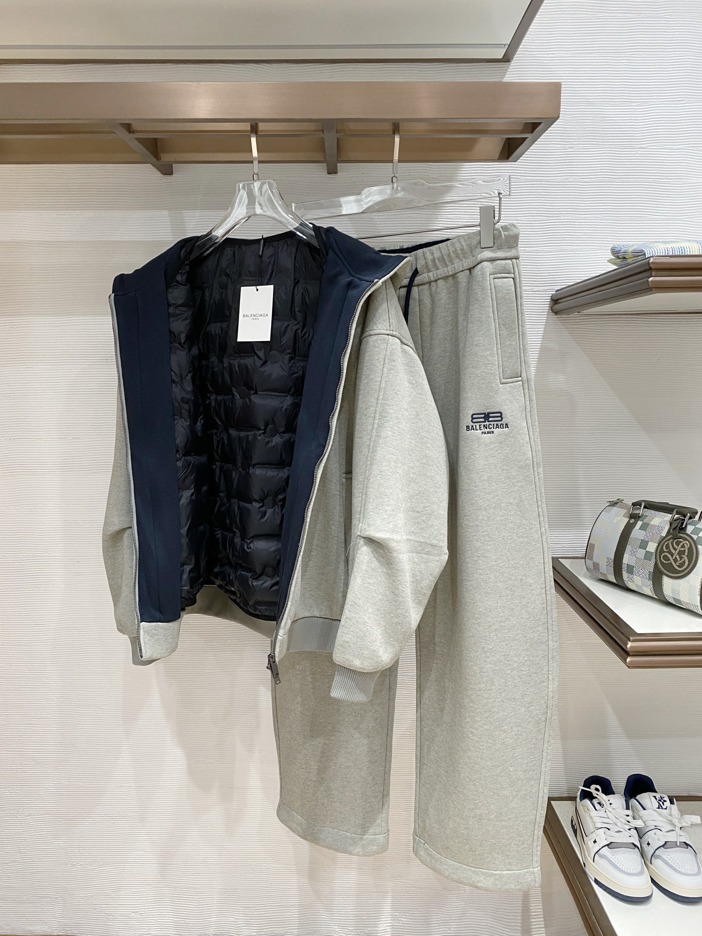 Balenciaga Hoodie Goose Down Fleece Lined M-xl