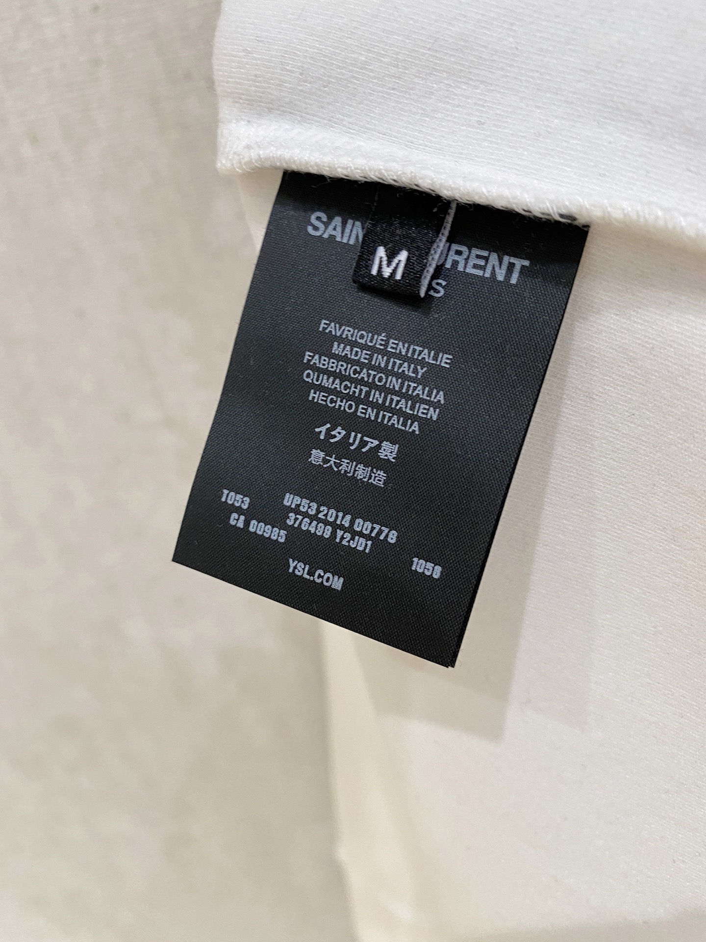 Saint Laurent Male Basic Clothing Cotton S-l-xl