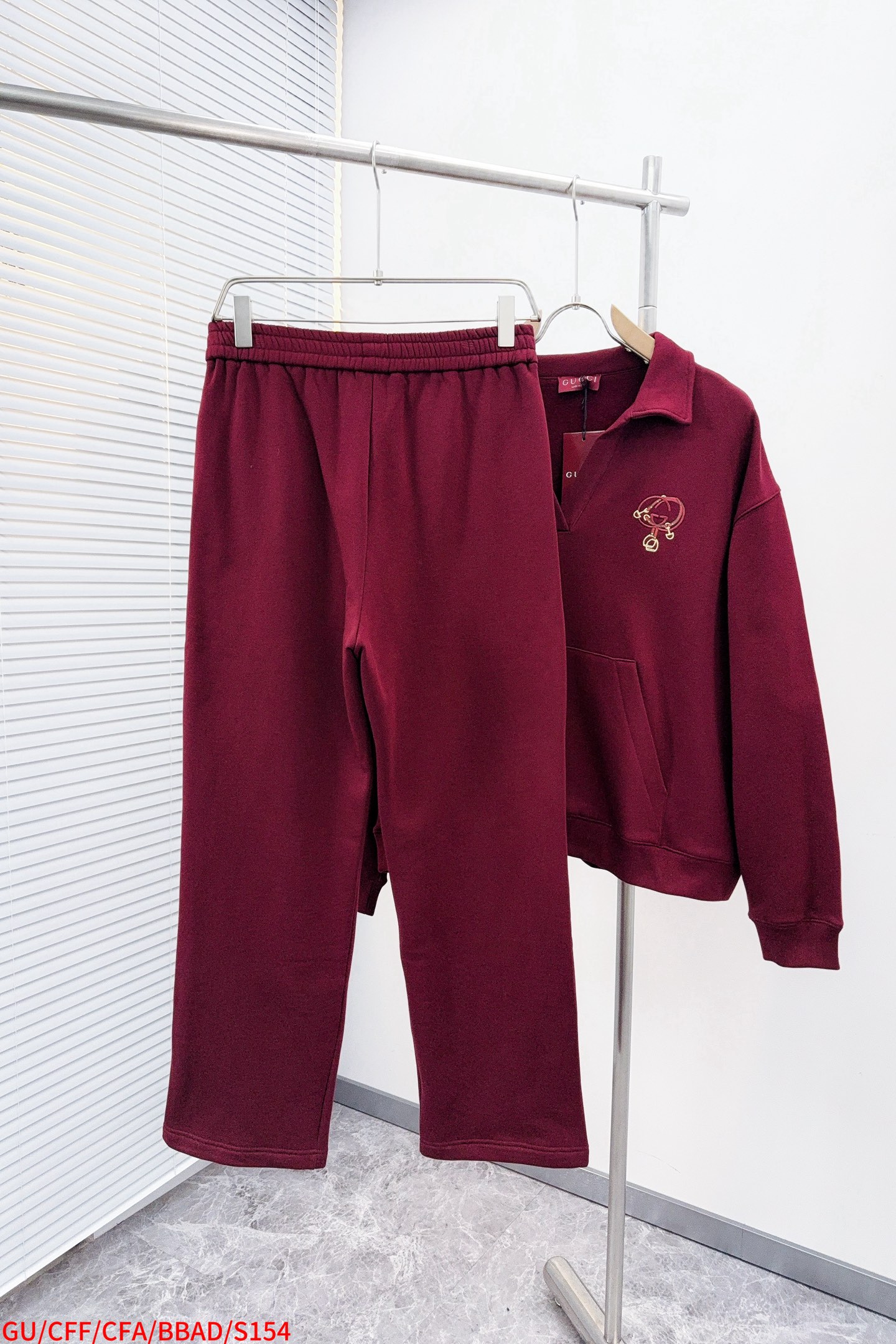 Gucci Basic Clothing Red Fleece Lined S-m-l-xl
