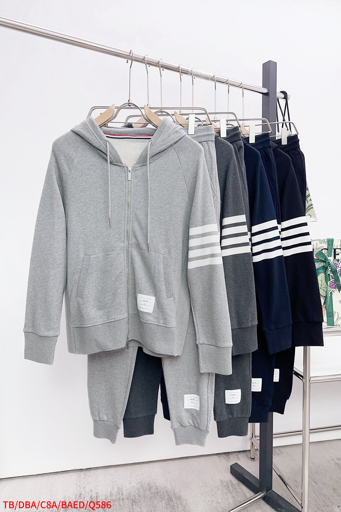 Thom Browne Basic Clothing Cotton Black Hooded