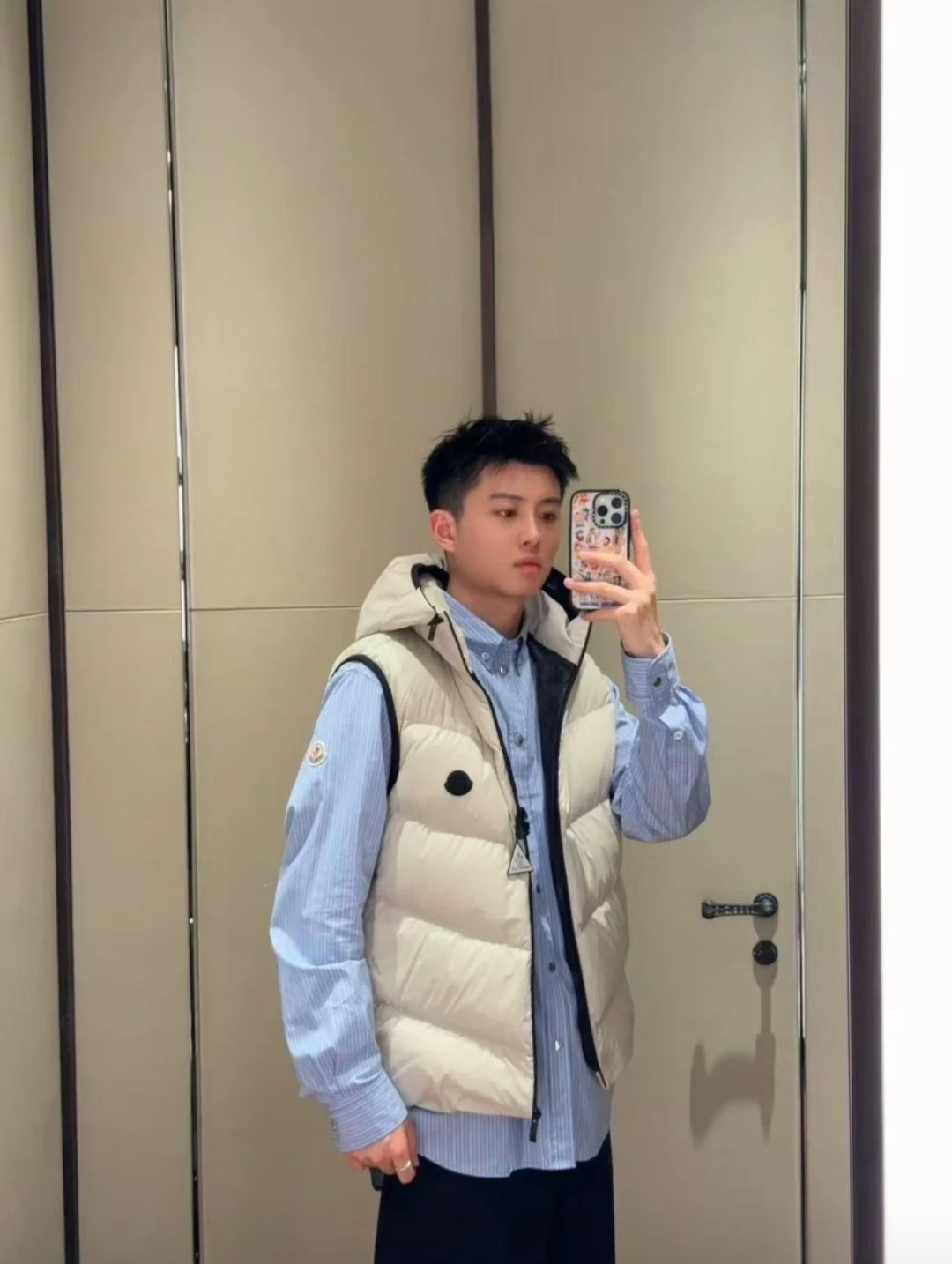 Moncler Male Down Vest Hooded S-m-l
