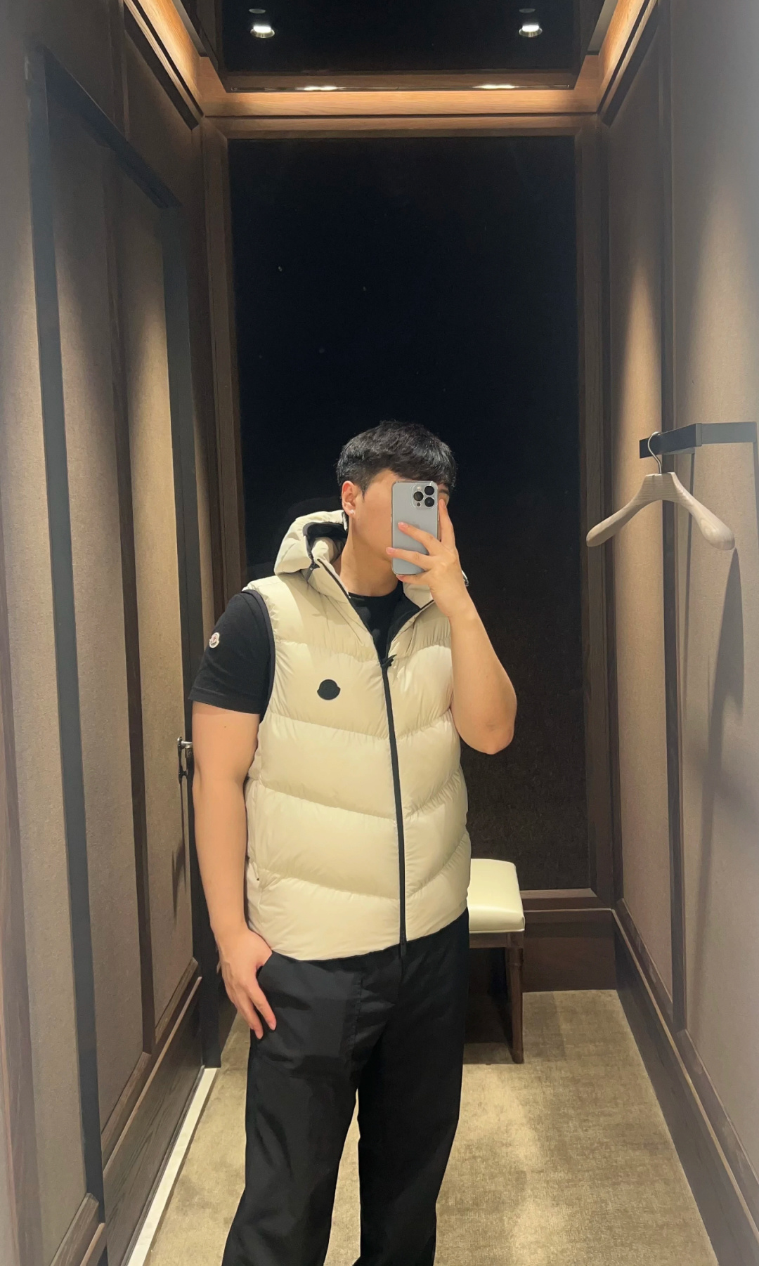 Moncler Male Down Vest Hooded S-m-l
