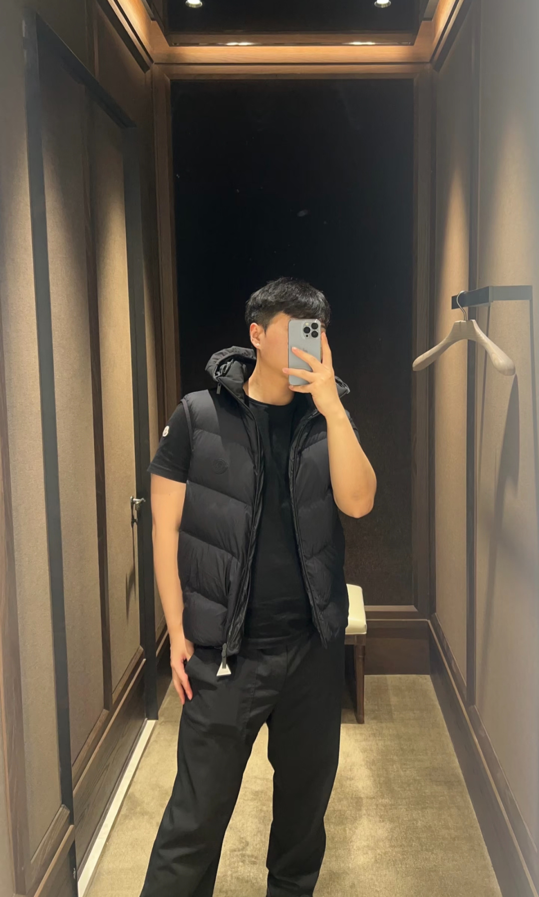 Moncler Male Down Vest Hooded S-m-l